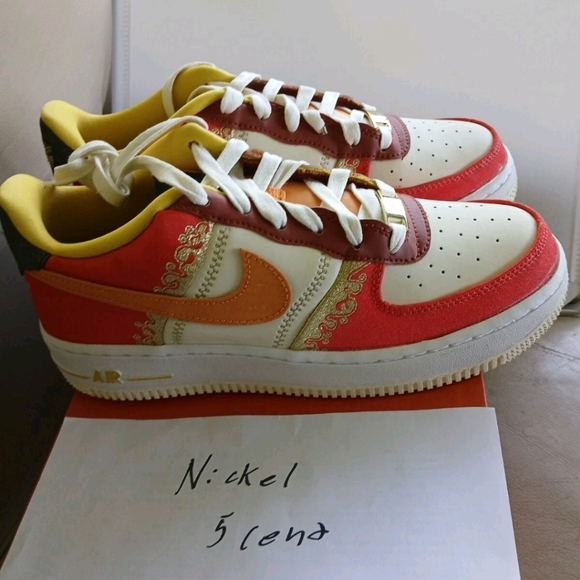 NIKE AIR FORCE 1‘07 PREMIUN (GS) SIZE 6.5y “ LITTLE ACCRA”DV2230-600 NEW